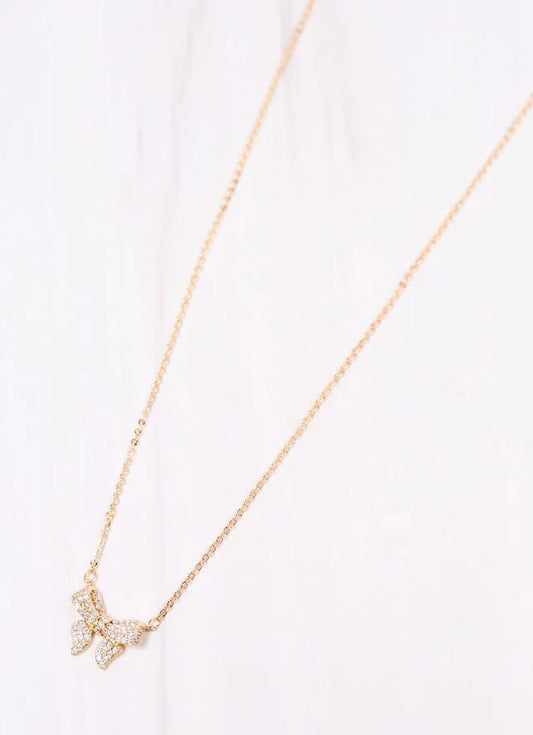 Jaquel CZ Bow Necklace