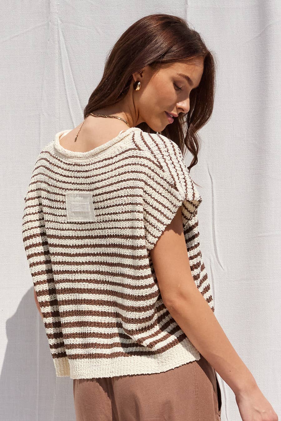 Striped Crop Sweater
