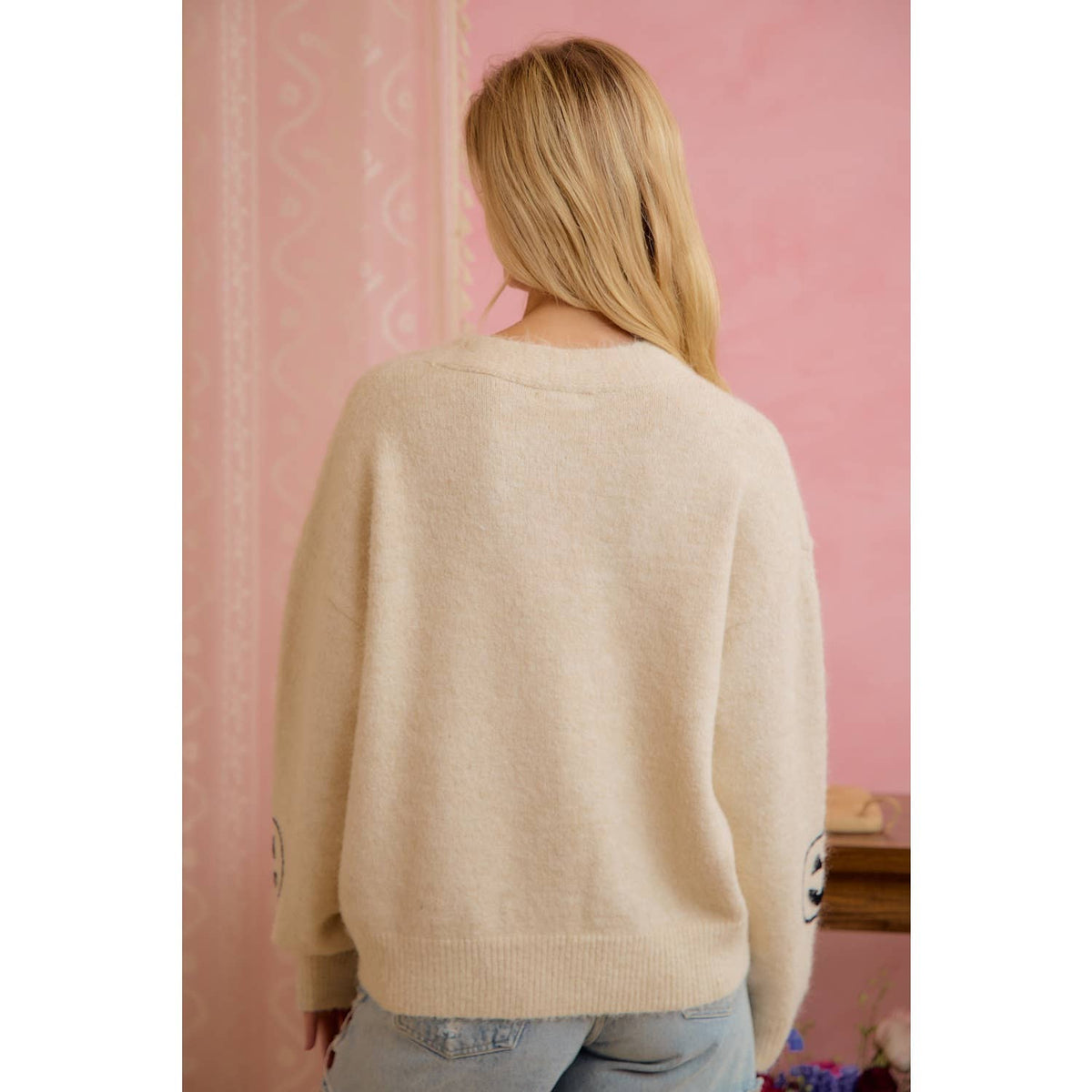 Halloween Ghost Pumpkin Button Cardigan