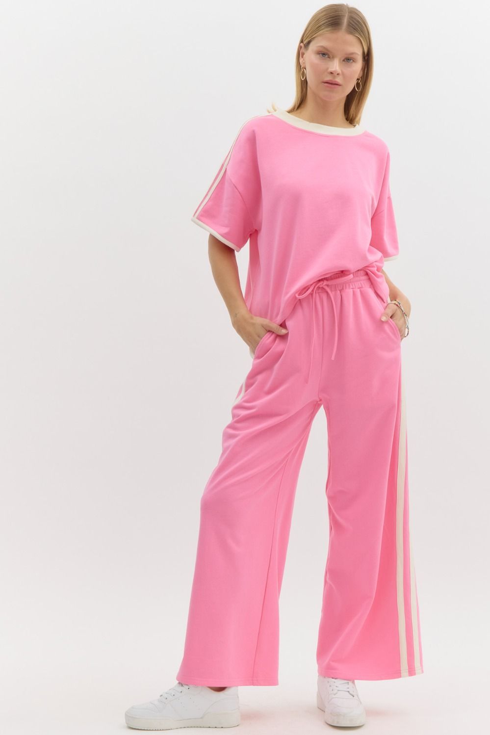 French Terry High Waist Pants