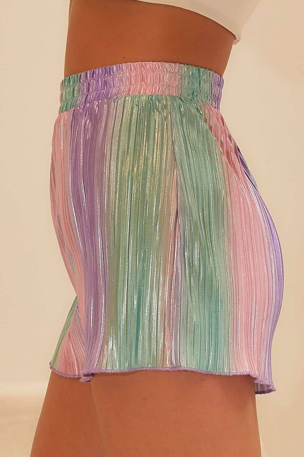 Pastel Mardi Gras Short