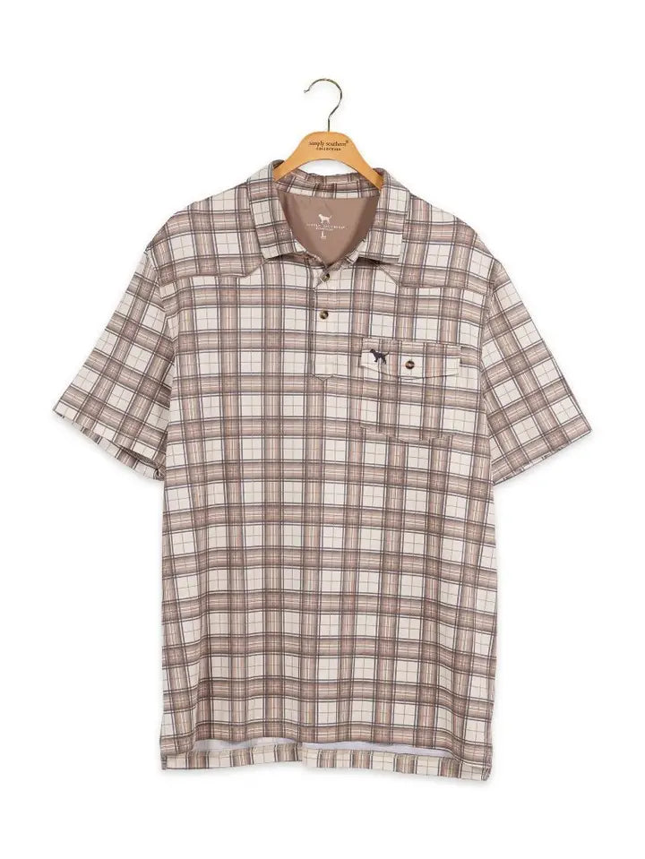 Southern Pines Plaid Polo