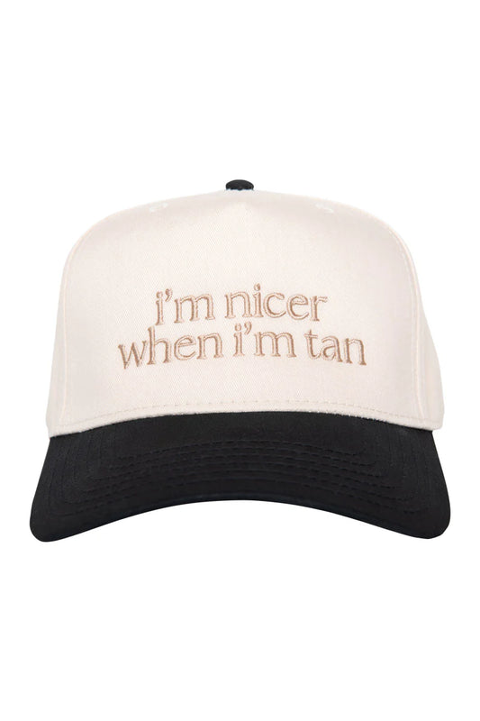I'm Nicer When I'm Tan Vintage Hat