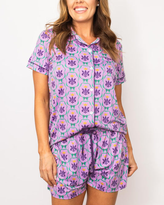 Mardi Bow Sleep Shirt