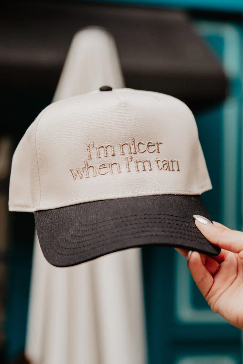 I'm Nicer When I'm Tan Vintage Hat