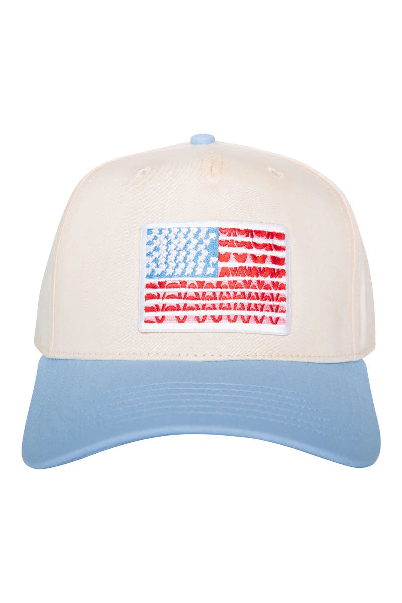 American Flag Vintage Hat